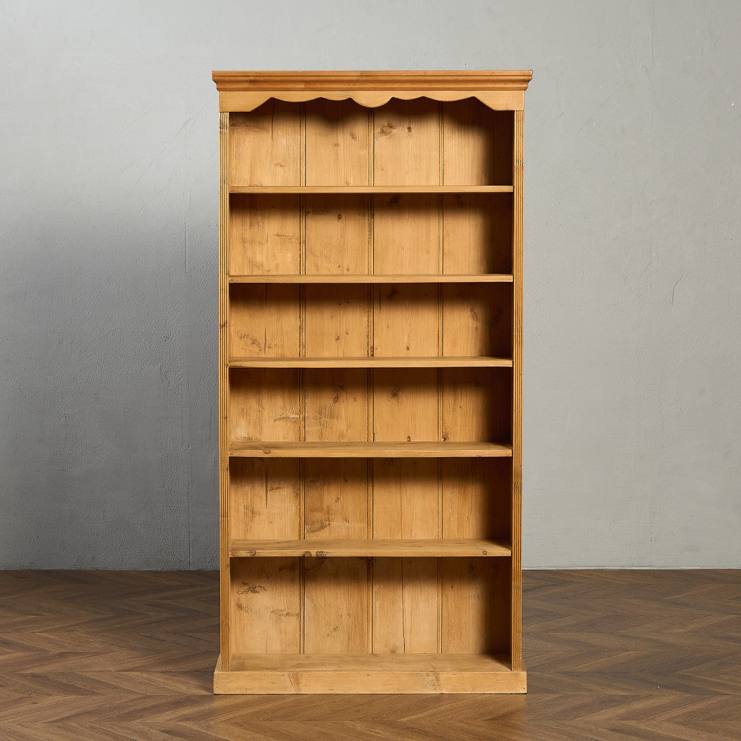 カントリー スタイル パイン材 ブックシェルフ
