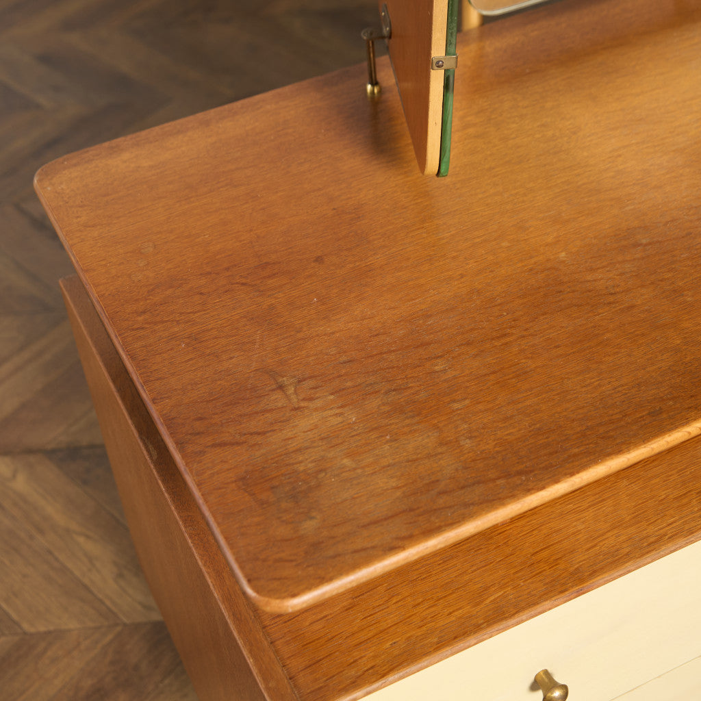 Chinese white ヴィンテージ ドレッサーデスク 初期ゴールドラベル