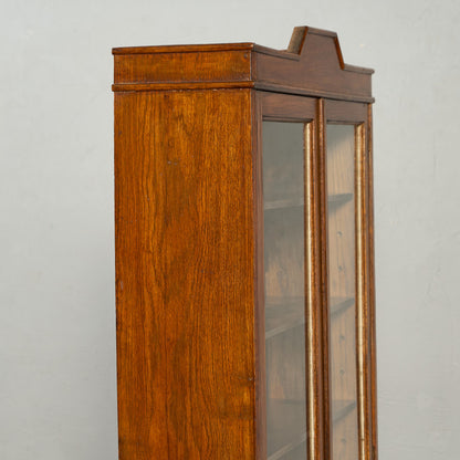 英国 クラシック オーク材 ブックケース 食器棚