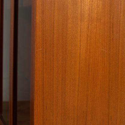 Fresco ガラス ブックケース カスタム アイアン ヘアピンレッグ