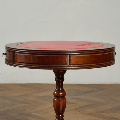 英国 クラシック リージェンシー 様式 ドラムテーブル