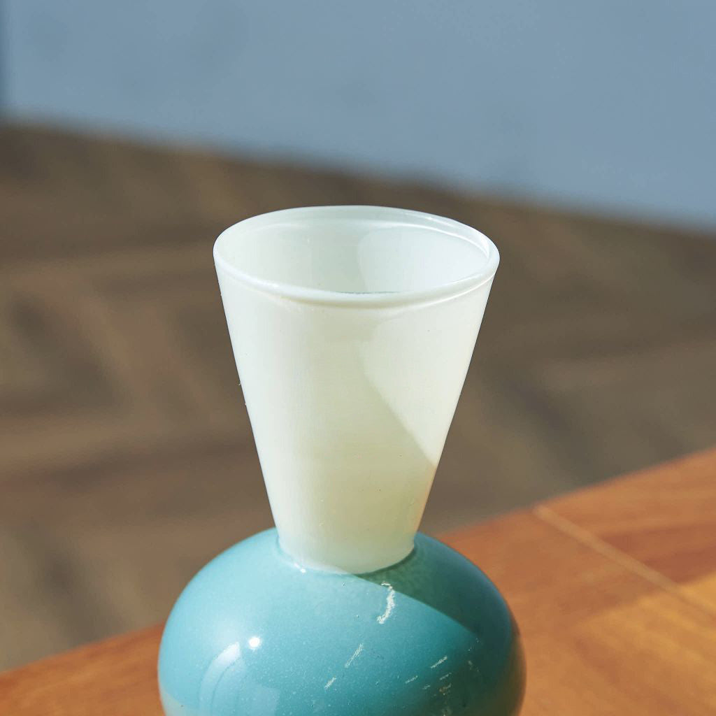 MINI VASE TWO TONE / Beige×Green