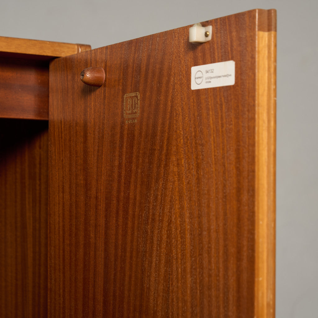 Chinese white ヴィンテージ 3ドア ワードローブ 初期ゴールドラベル