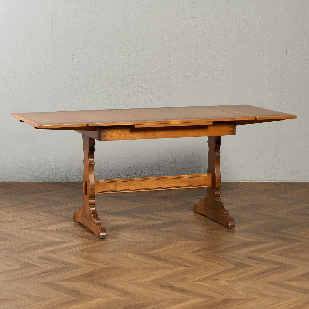 英国 クラシック ドローリーフ リフェクトリーテーブル