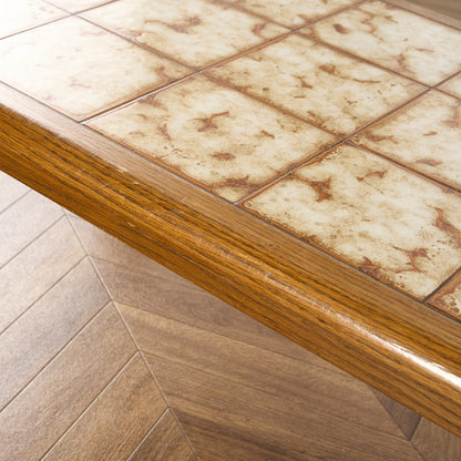 ベルギー ヴィンテージ タイルトップ コーヒーテーブル センターテーブル