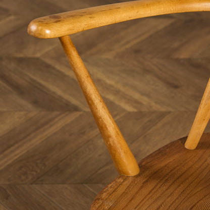 アーコール ERCOL ヴィンテージ クエーカー アームチェア ネイビーブルーラベル #89764