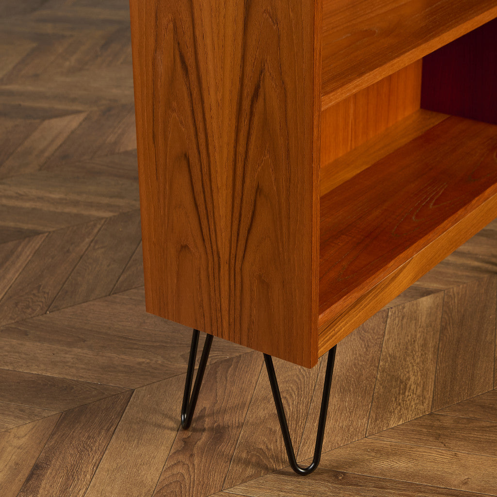 ヴィンテージ ブックシェルフ  カスタム アイアンヘアピンレッグ