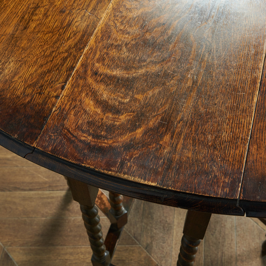 英国クラシック ドロップリーフ ゲートレッグテーブル #83843