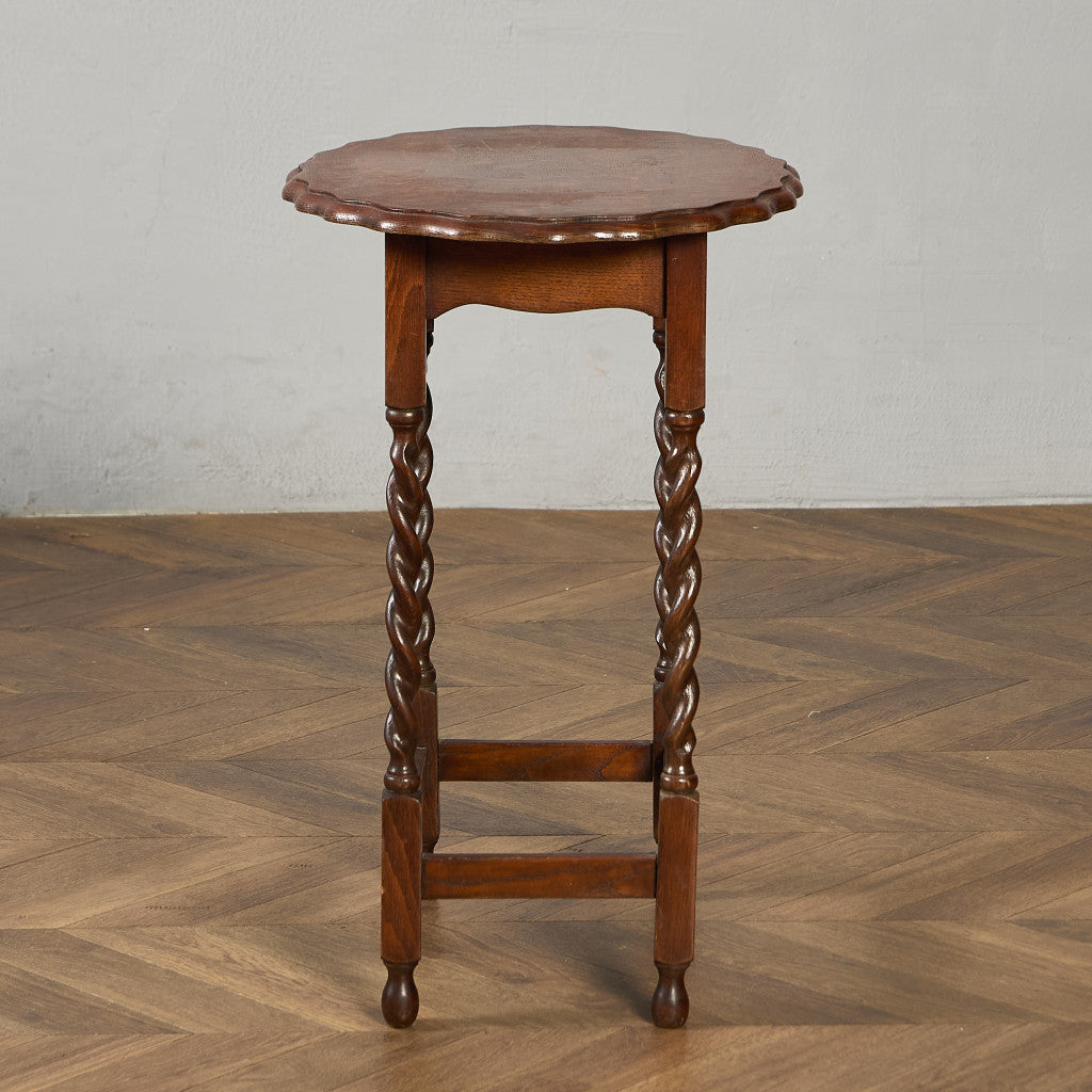 英国 クラシック バーリーシュガーツイスト サイドテーブル