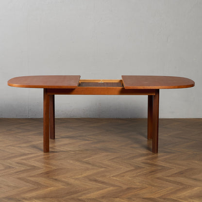 ヴィンテージ エクステンション オーバル ロング ダイニングテーブル