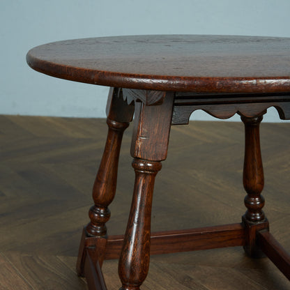 英国クラシック オーク材 サイドテーブル