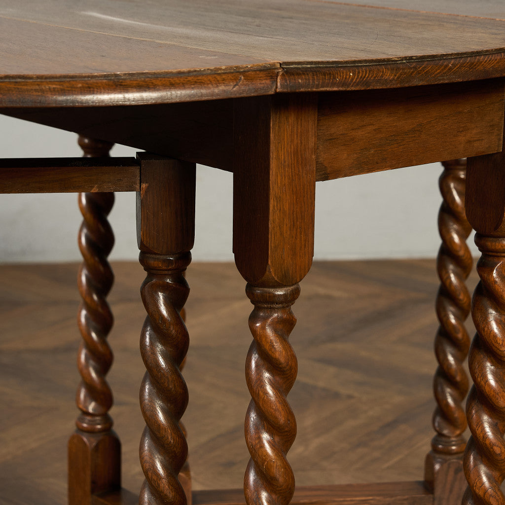 英国 クラシック ドロップリーフ ゲートレッグテーブル