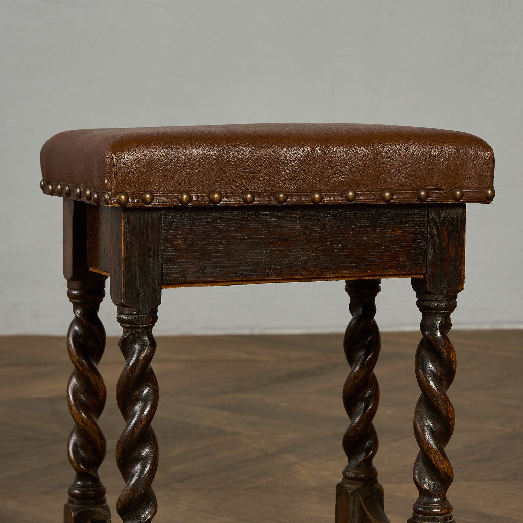 英国 クラシック 収納付 スツール #90015