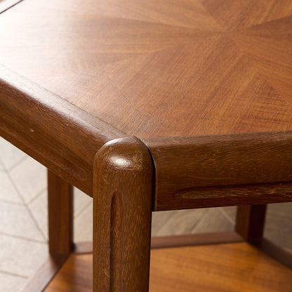 デンマーク ヴィンテージ ヘキサゴン コーヒーテーブル センターテーブル