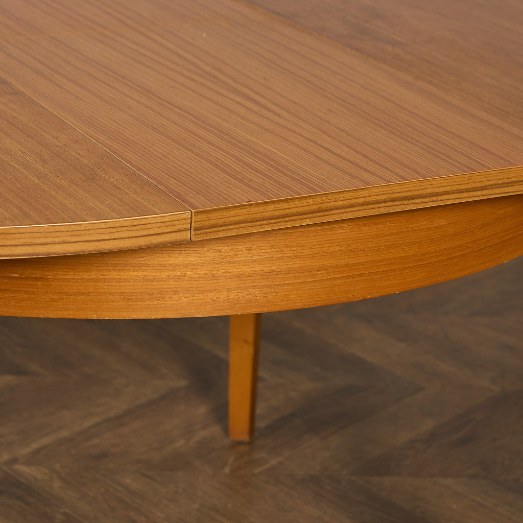 英国 ヴィンテージ エクステンション ラウンド ダイニングテーブル