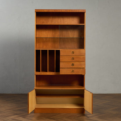 英国 ヴィンテージ ウォールユニット 本棚