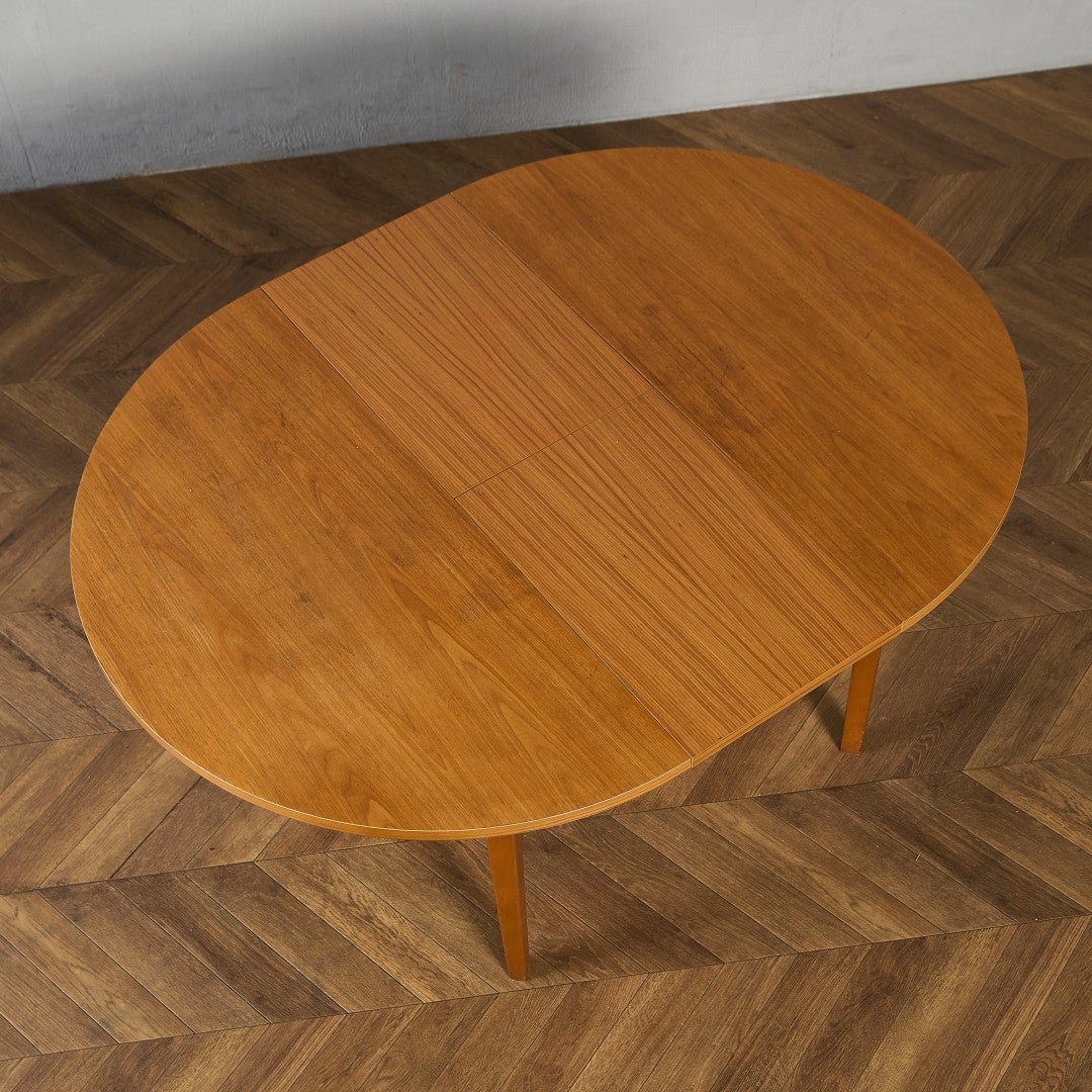 英国 ヴィンテージ エクステンション ラウンド ダイニングテーブル