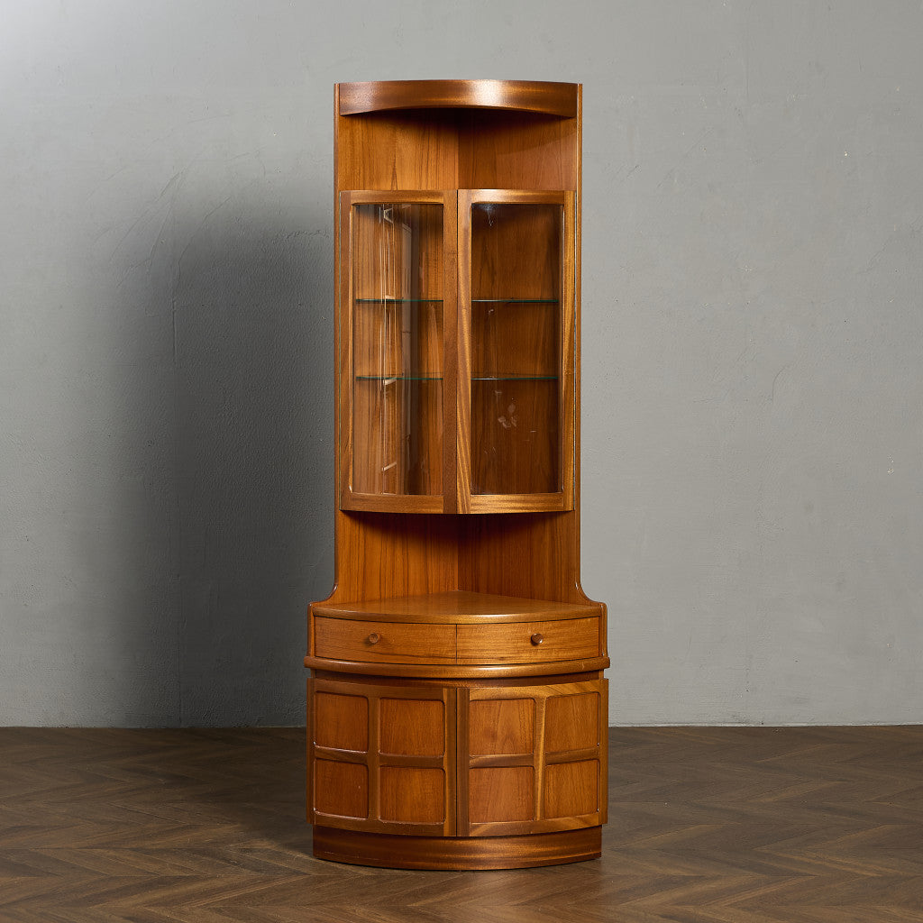 ネイサン Nathan 十字扉 ヴィンテージ トール コーナーキャビネット #95517