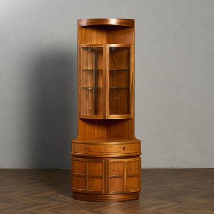 ネイサン Nathan 十字扉 ヴィンテージ トール コーナーキャビネット #95517