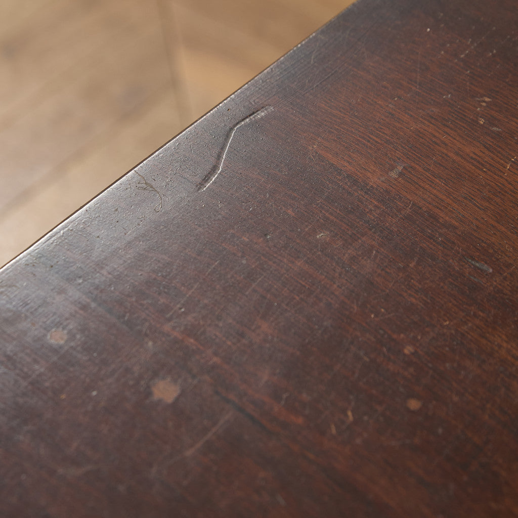 英国 クラシック オーク材 ブランケットボックス