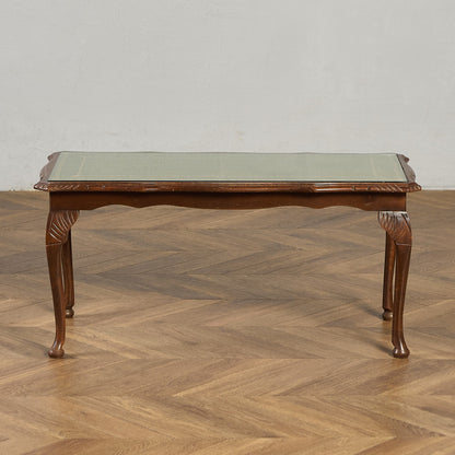 英国 クラシック ガラストップ コーヒーテーブル