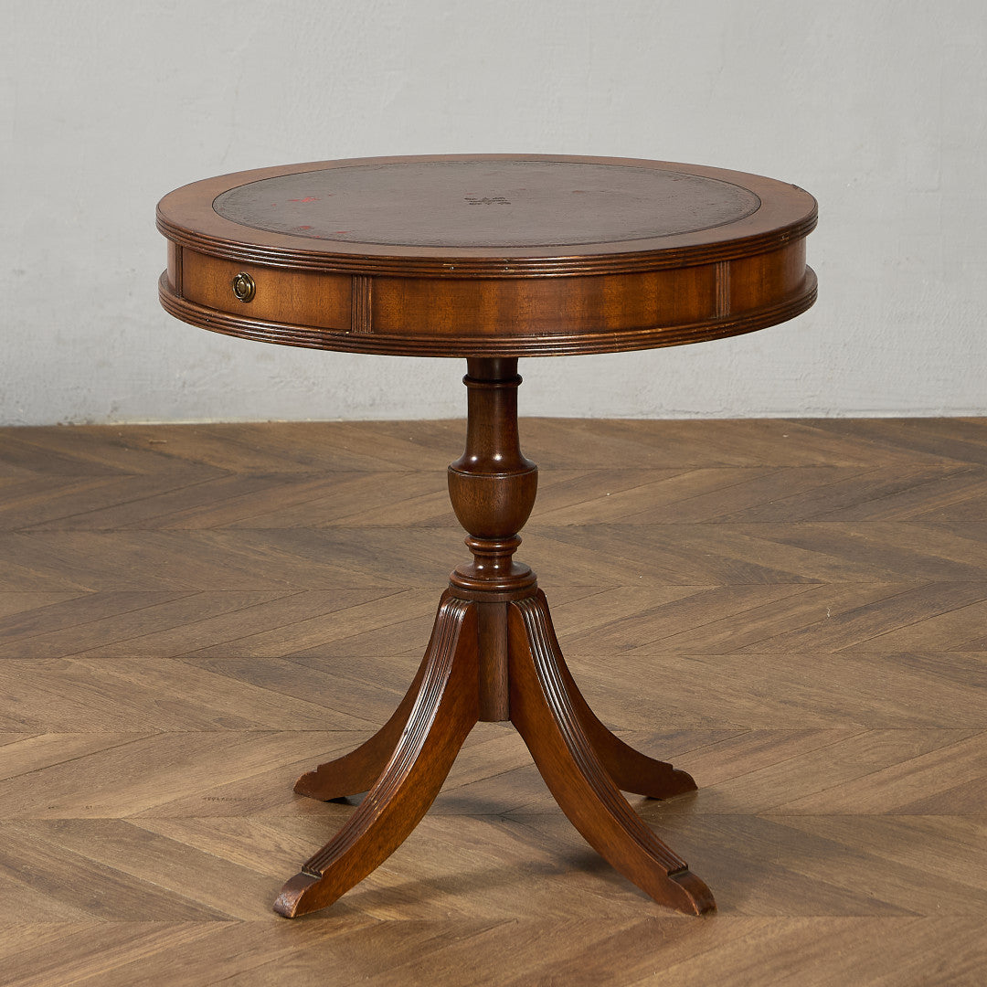 英国 クラシック リージェンシー 様式 ドラムテーブル