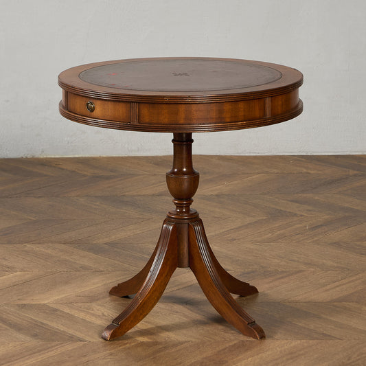 英国 クラシック リージェンシー 様式 ドラムテーブル