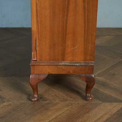 英国クラシック ウォールナット材 ブックケース / 食器棚