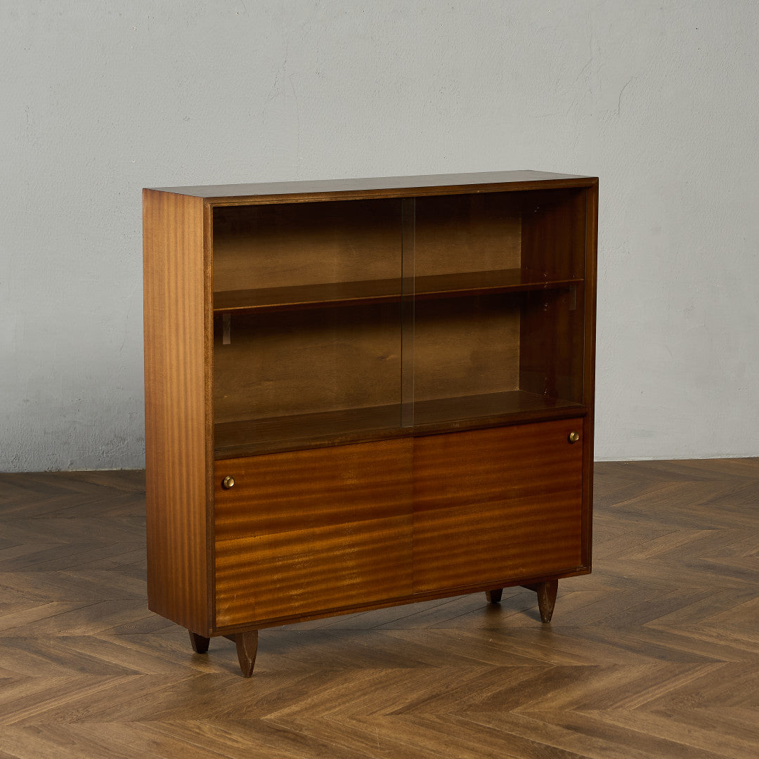 英国ヴィンテージ ガラスキャビネット