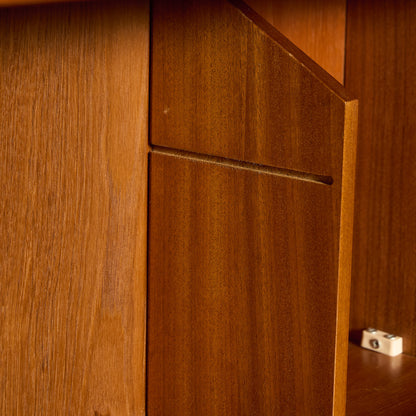 ヴィンテージ ウォールユニット ビューローブックケース