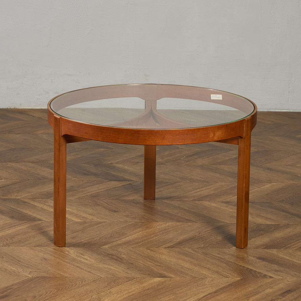 ヴィンテージ ガラストップ コーヒーテーブル