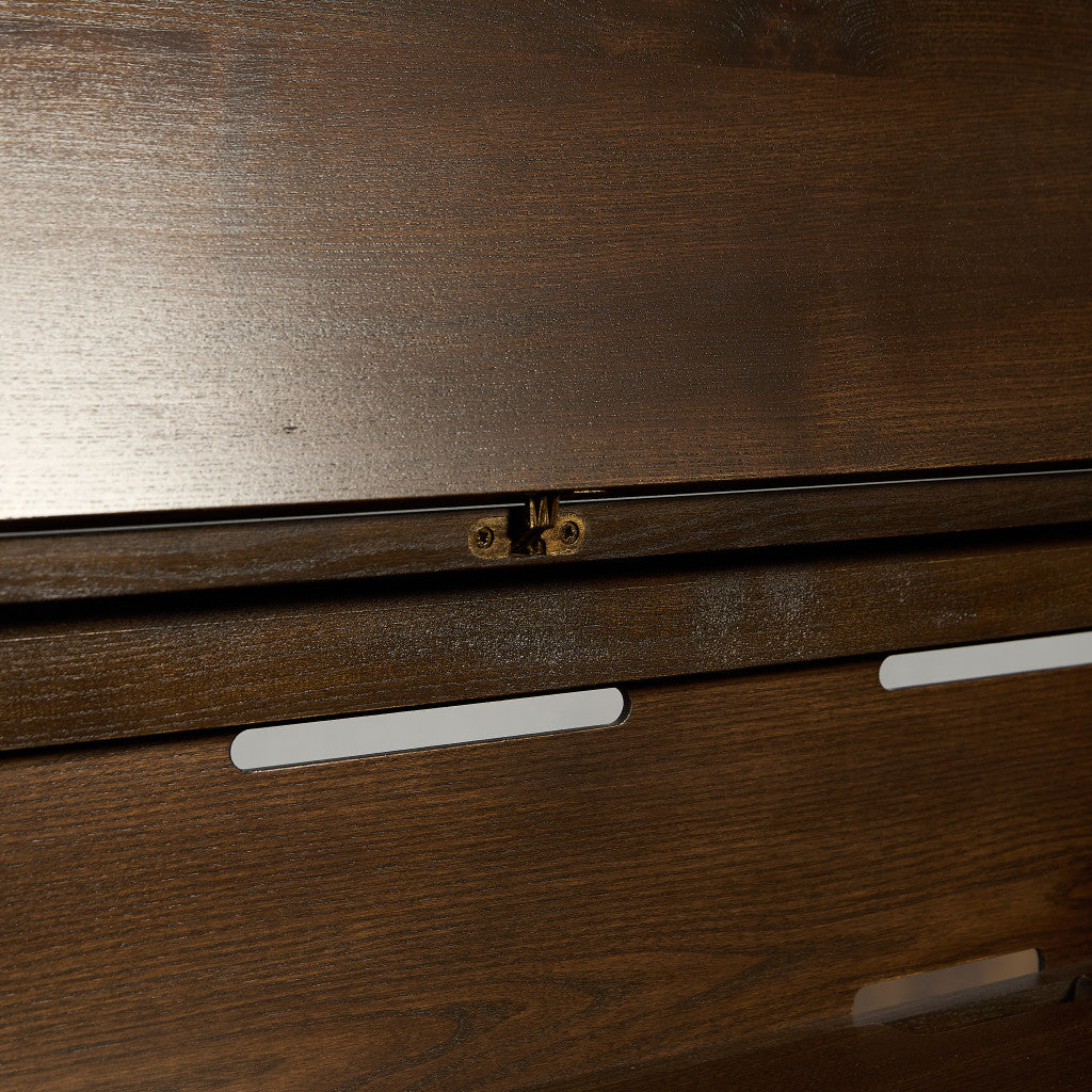 Old Colonial Mural レコード キャビネット  ラウンドゴールドラベル