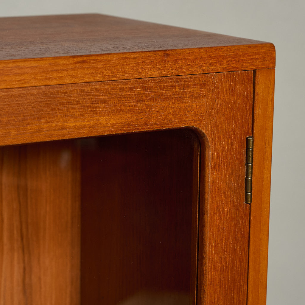 Fresco ガラス ブックケース カスタム アイアン ヘアピンレッグ