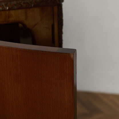 英国 クラシック ウォールナット ブックケース 食器棚