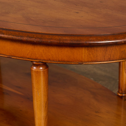 英国 クラシック オーバル センターテーブル コーヒーテーブル #90167