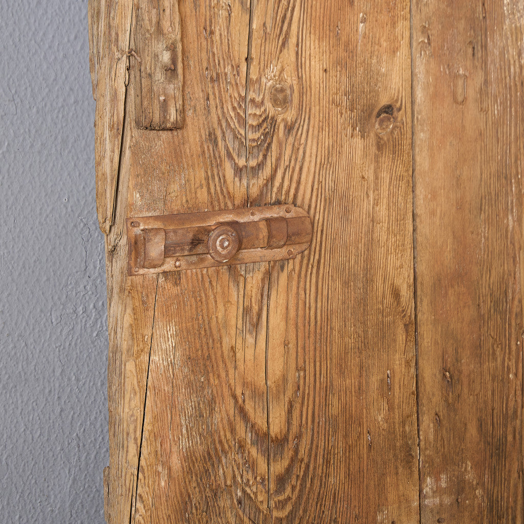 英国 アンティーク 両開き 鉄格子 ウッド ドア 2点セット