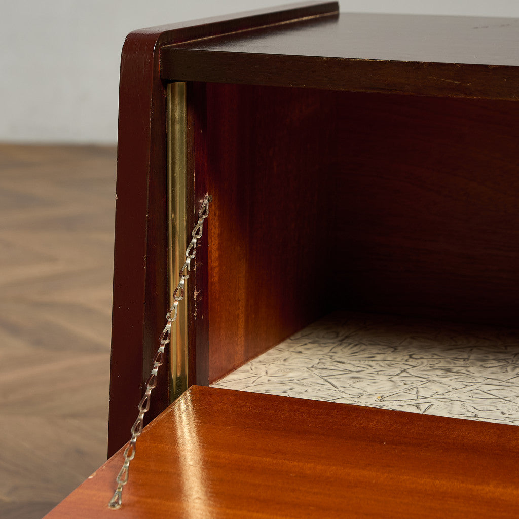 英国 ヴィンテージ ベッドサイド キャビネット