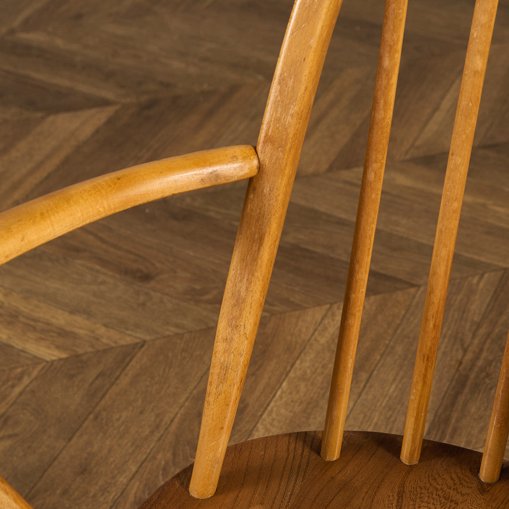 アーコール ERCOL ヴィンテージ クエーカー アームチェア ネイビーブルーラベル #89764