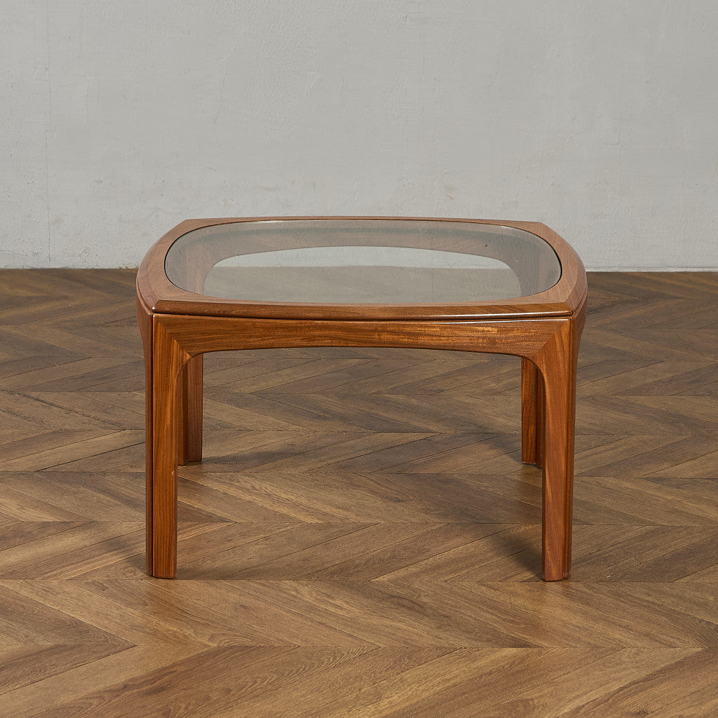 ヴィンテージ スクエア ガラス センターテーブル