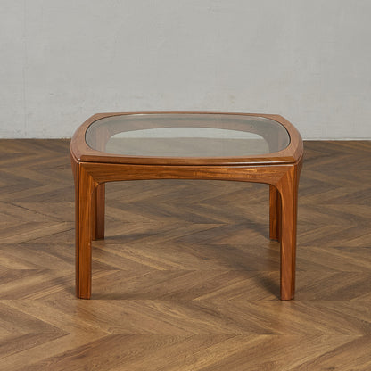 ヴィンテージ スクエア ガラス センターテーブル