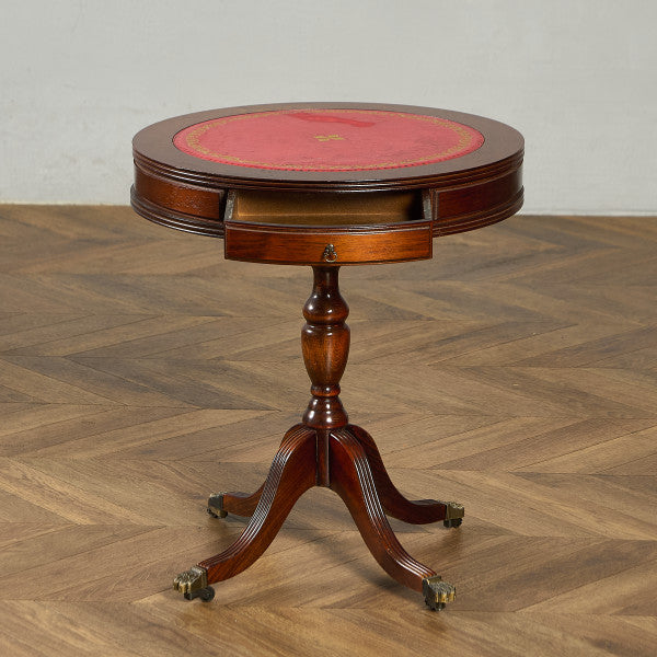 英国 クラシック リージェンシー 様式 ドラムテーブル