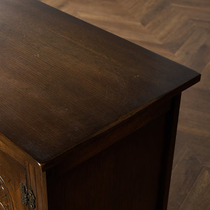 英国 クラシック オーク サイド キャビネット