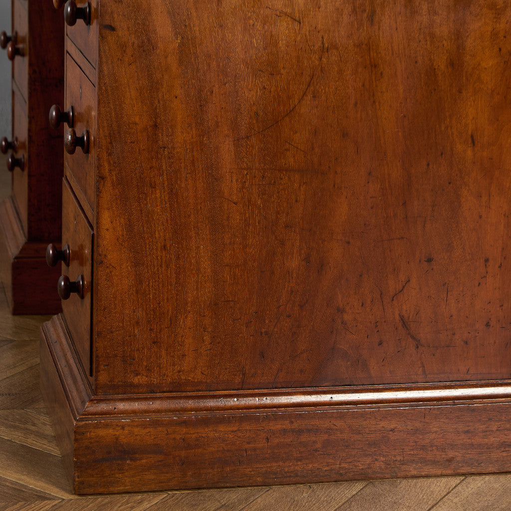 英国 アンティーク 両袖 デスク