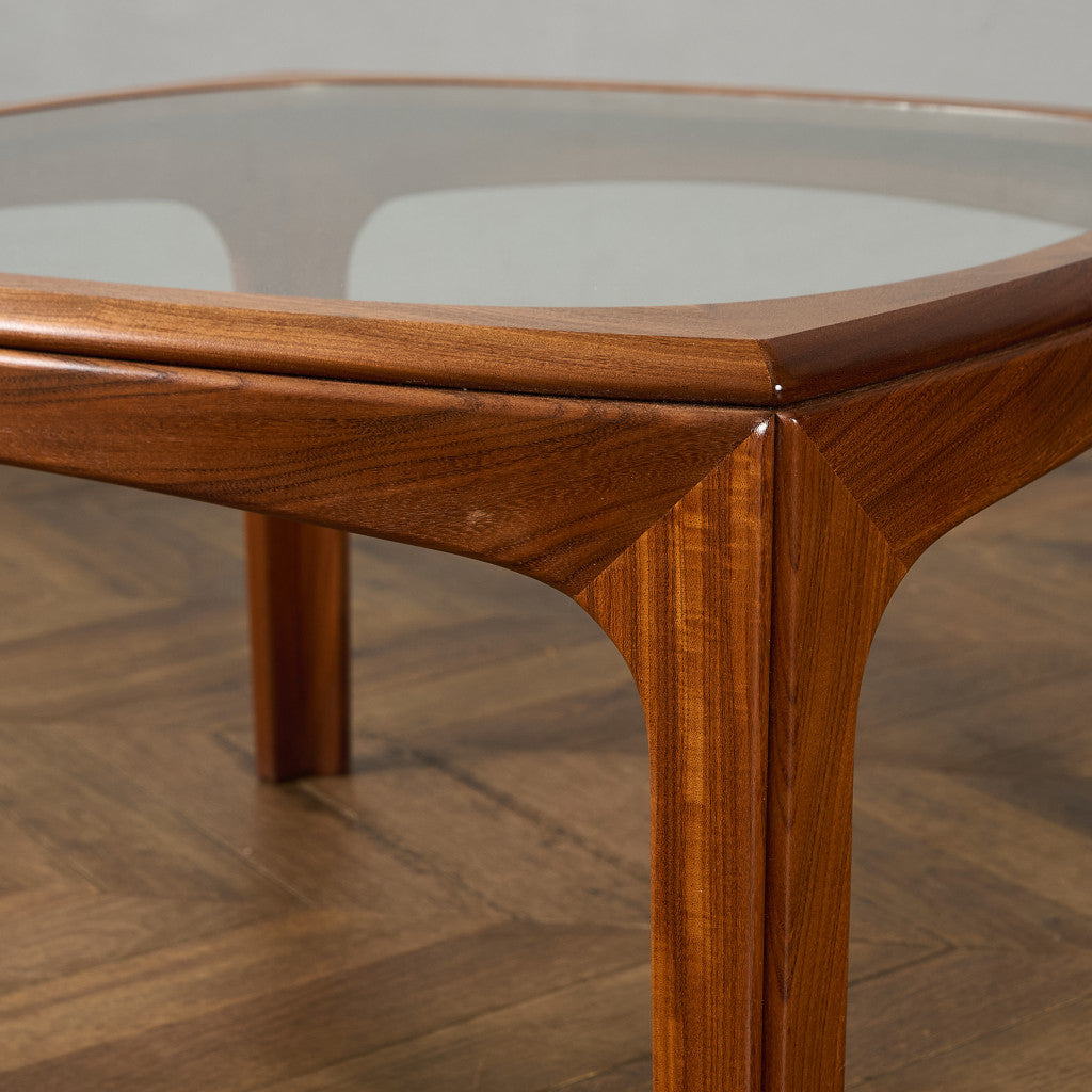 ヴィンテージ スクエア ガラス センターテーブル