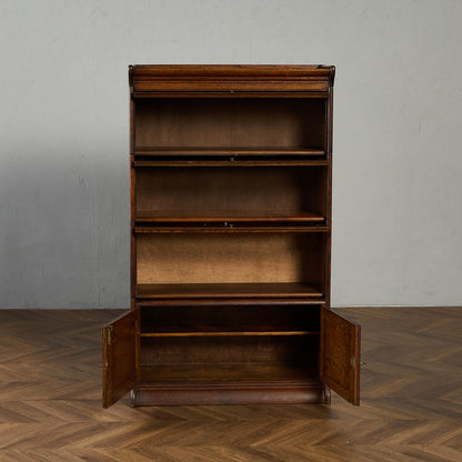 英国 アンティーク スタッキングブックケース 食器棚