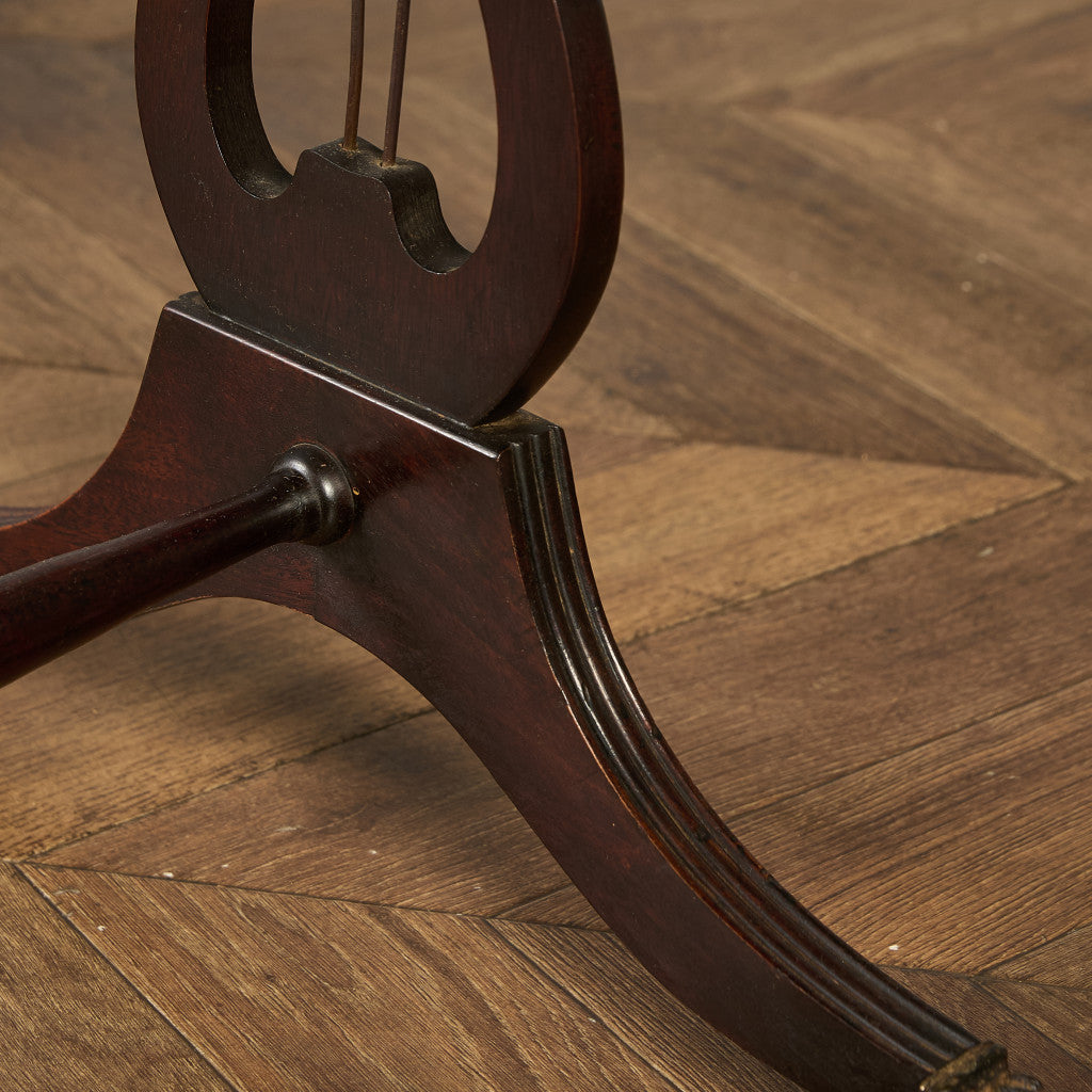 英国 クラシック ハープモチーフ バタフライ サイドテーブル