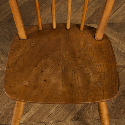 アーコール ERCOL ヴィンテージ 4本 スポーク フープバックチェア ネイビーブルーラベル #89767