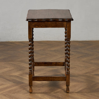 英国 クラシック バーリーシュガーツイスト サイドテーブル