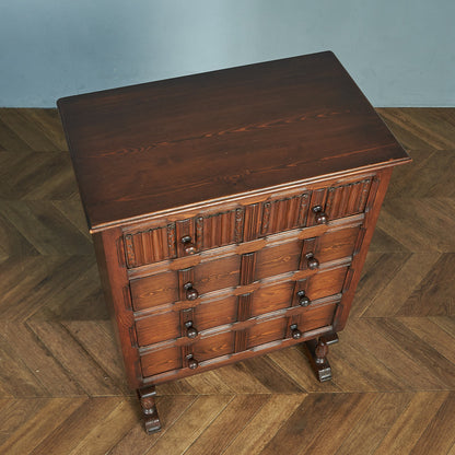 アーコール ERCOL オールドコロニアル 4段トールチェスト #82102