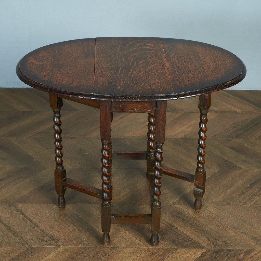 英国クラシック ドロップリーフ ゲートレッグテーブル #83843